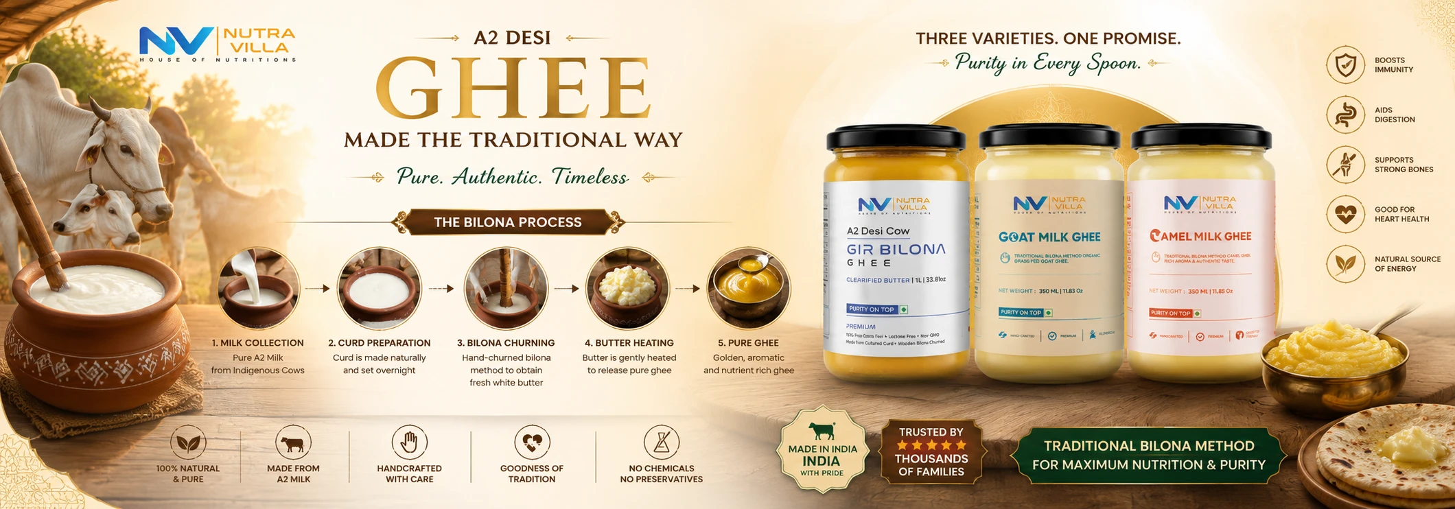 Traditional Bilona Ghee - NutraVilla